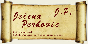 Jelena Perković vizit kartica